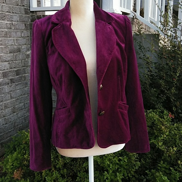 Madison Jackets & Blazers - Size M - Madison Purple Velvet Blazer